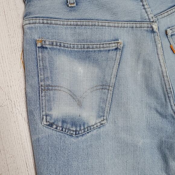 Vintage Levi's 1970s 517 Bootcut Light Wash Jeans, SZ 34x32 - Picture 6 of 11